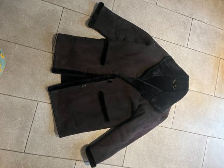 Lederimitatjacke mit Teddy Interieur