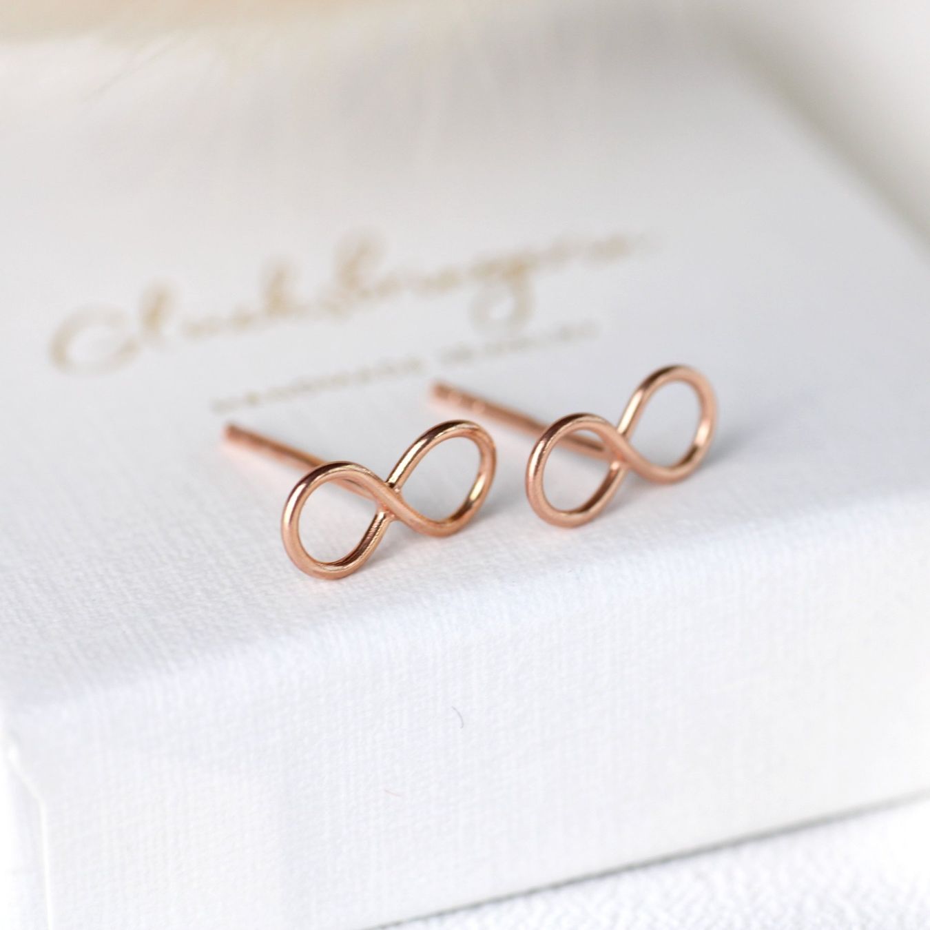 Orecchini pendenti & Orecchini a lobo: Infinity Ohrringe 925 Silber rosévergoldet – Nuovo e nell'imballaggio originale da Stallikon venduto da Bergli18 5