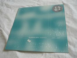 Rare Techno Vinyl - Tesox black magnet Plastic City america
