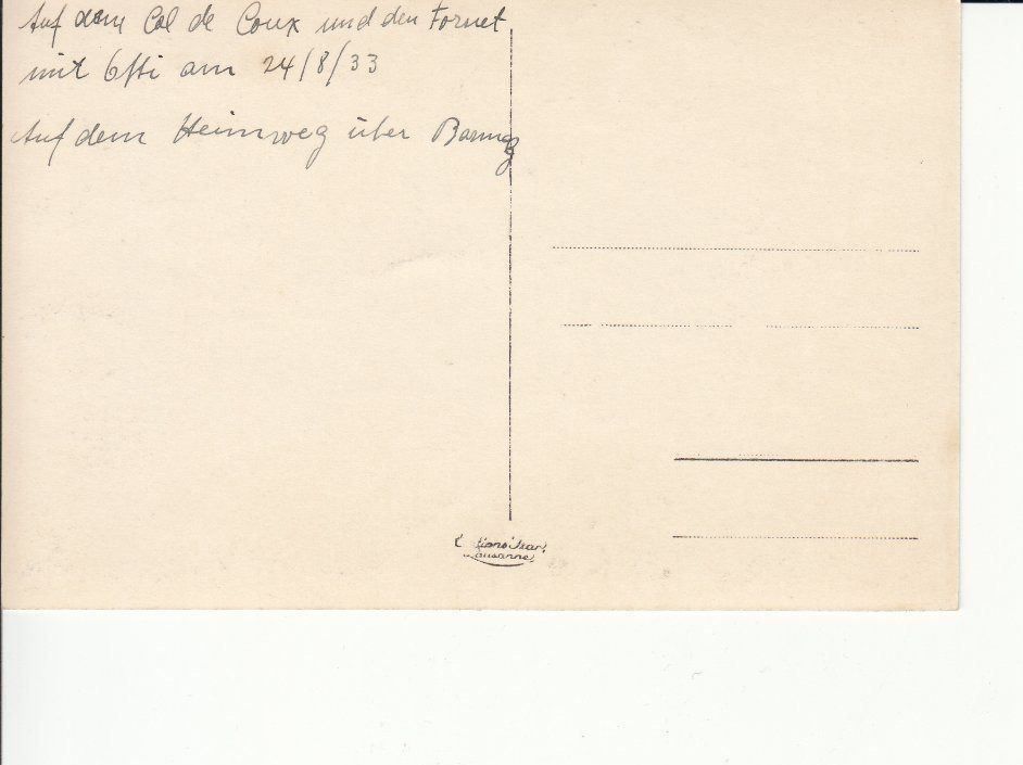 Cartoline postali: Barmaz 1933 – Usato da Bürglen TG venduto da StampGraf 1