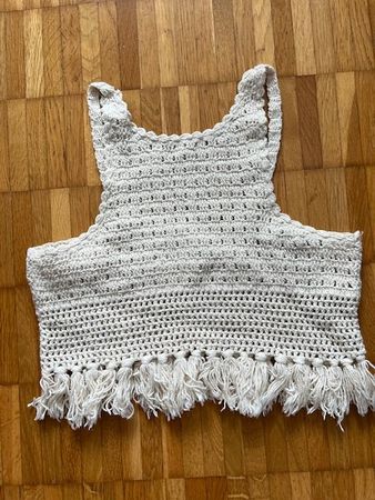 Zara Top, creme, Grösse S