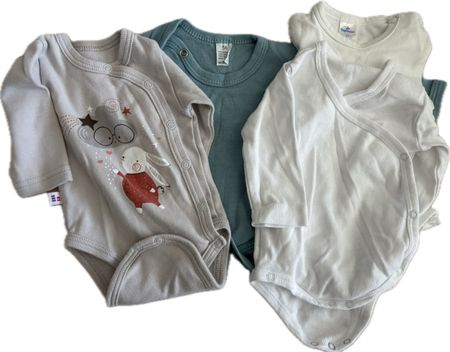 4x Baby Body langarm 56