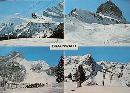 BRAUNWALD Skigebiet Grotzenbühl Seblengrat Bächital