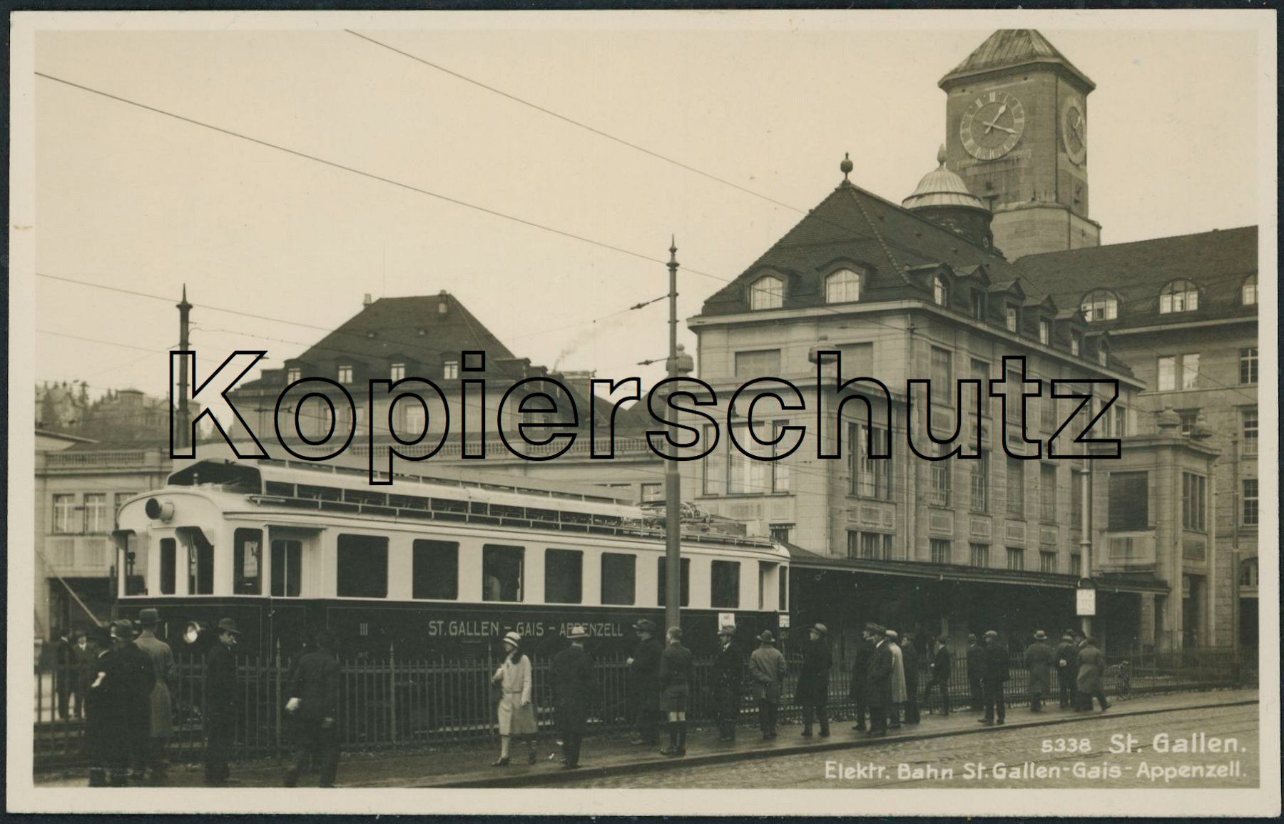 Cartoline postali: SGS St. Gallen - Bahnhof - Bahn SGA – Nuovo (secondo la descrizione) da Schindellegi venduto da stationary