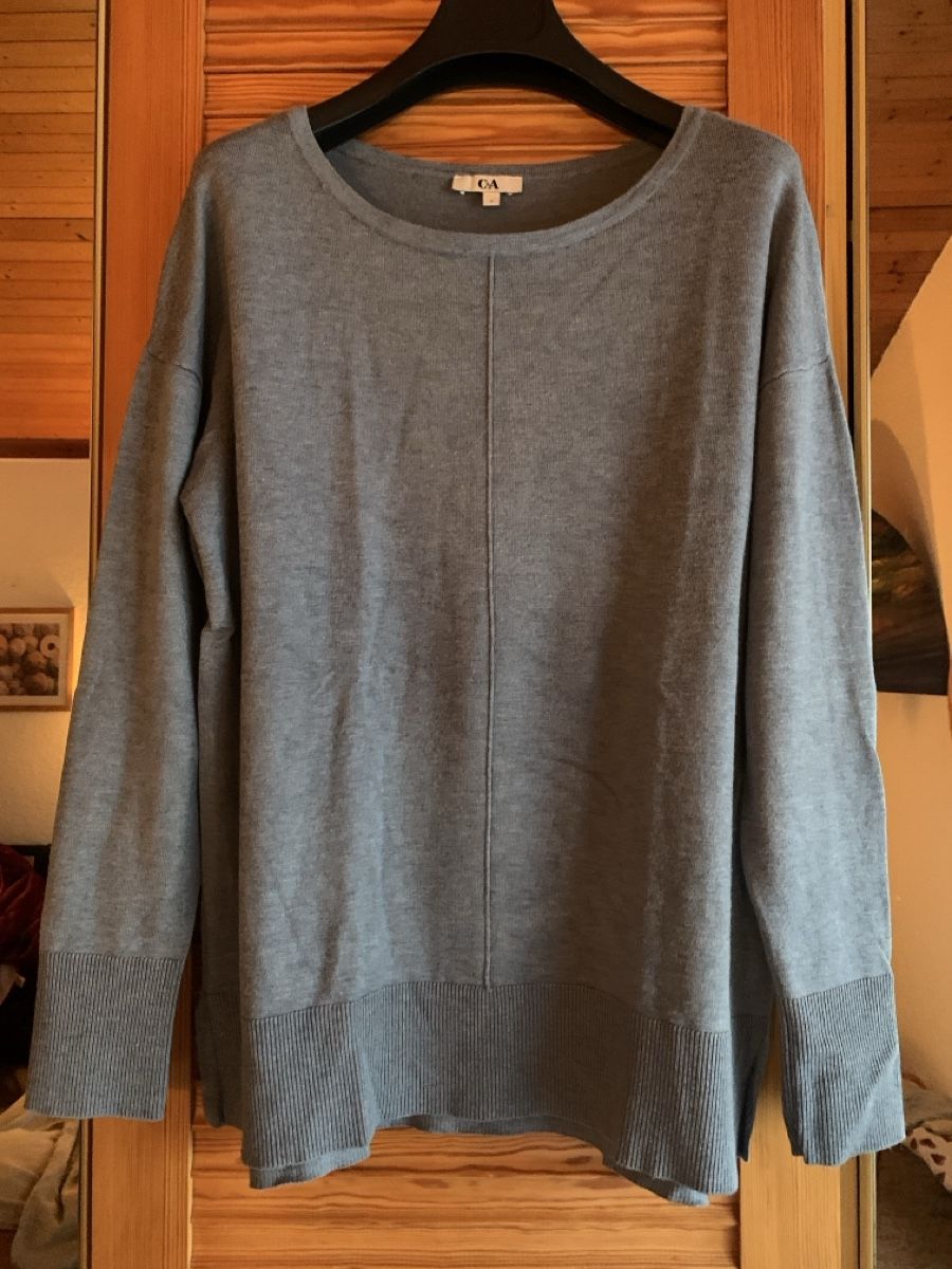 Pulls & Sweat-shirts: Langarmpullover, Grösse S/M,  dunkleres Eisblau, neuwertig – Neuf (Voir description) à Meilen par Flockenwirbel 4