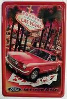 Blechschild - FORD MUSTANG LAS VEGAS