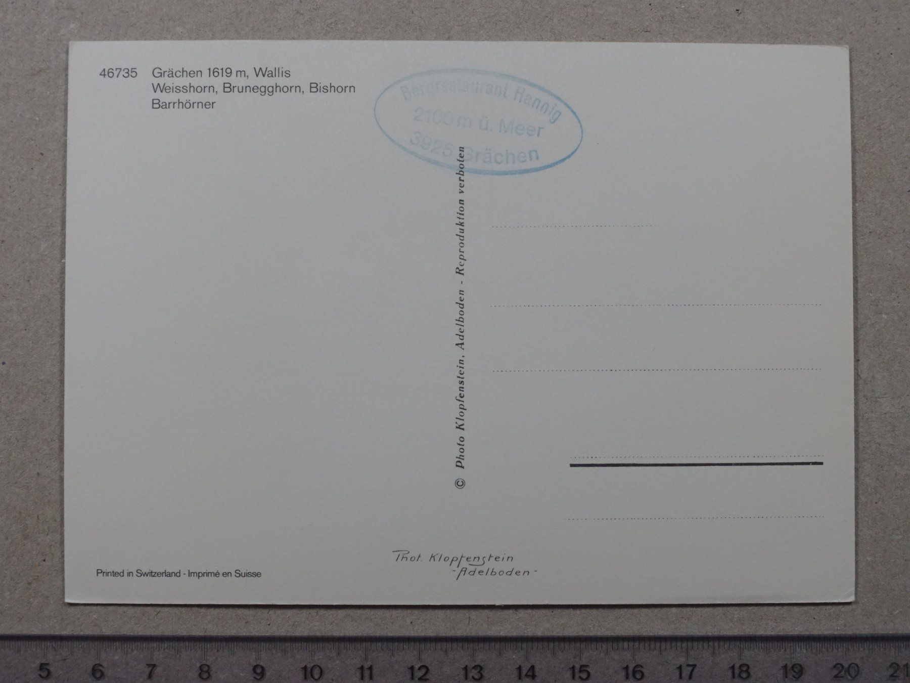 Cartoline postali: Grächen – Usato da Lenzburg venduto da fh1 1