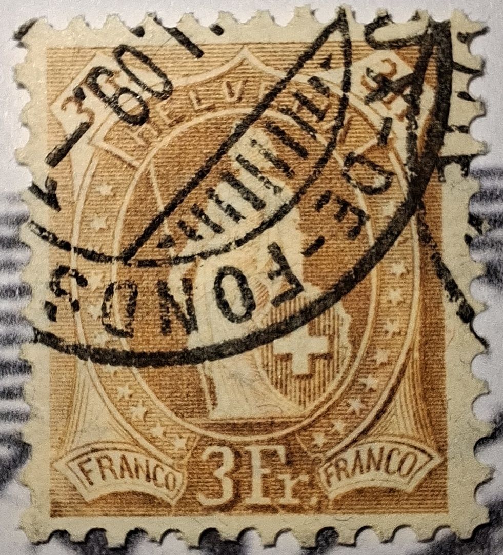 Tutti i francobolli: Stehende Helvetia 100B Kat. 140.- – Usato da Balgach venduto da SIMEON27