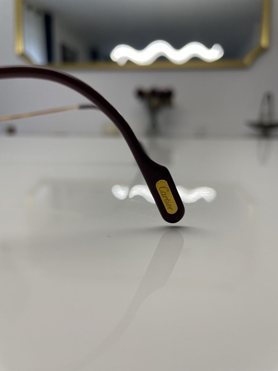 Cartier Occhiali & Lenti: Lunettes Cartier Santos Or – Usato da Bottens venduto da 2Lens 3