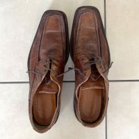 Herren-Lederschuhe Gr. 44 – braun, Echtleder, wenig getragen