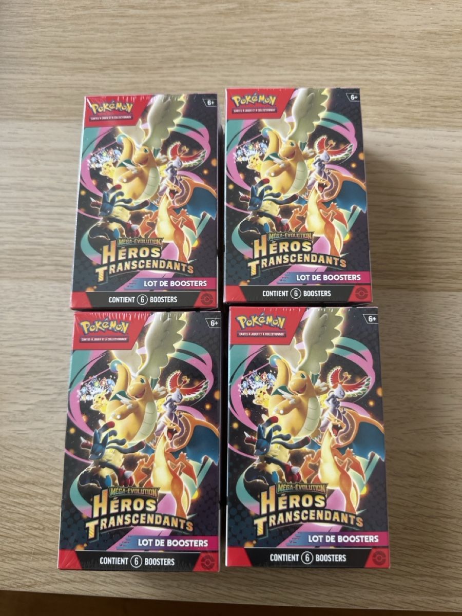 Pokémon Carte collezionabili: Pokemon Heroes Transcendants Lot 4 Boosters Sealed – Nuovo e nell'imballaggio originale da Lausanne venduto da lui_d9g6