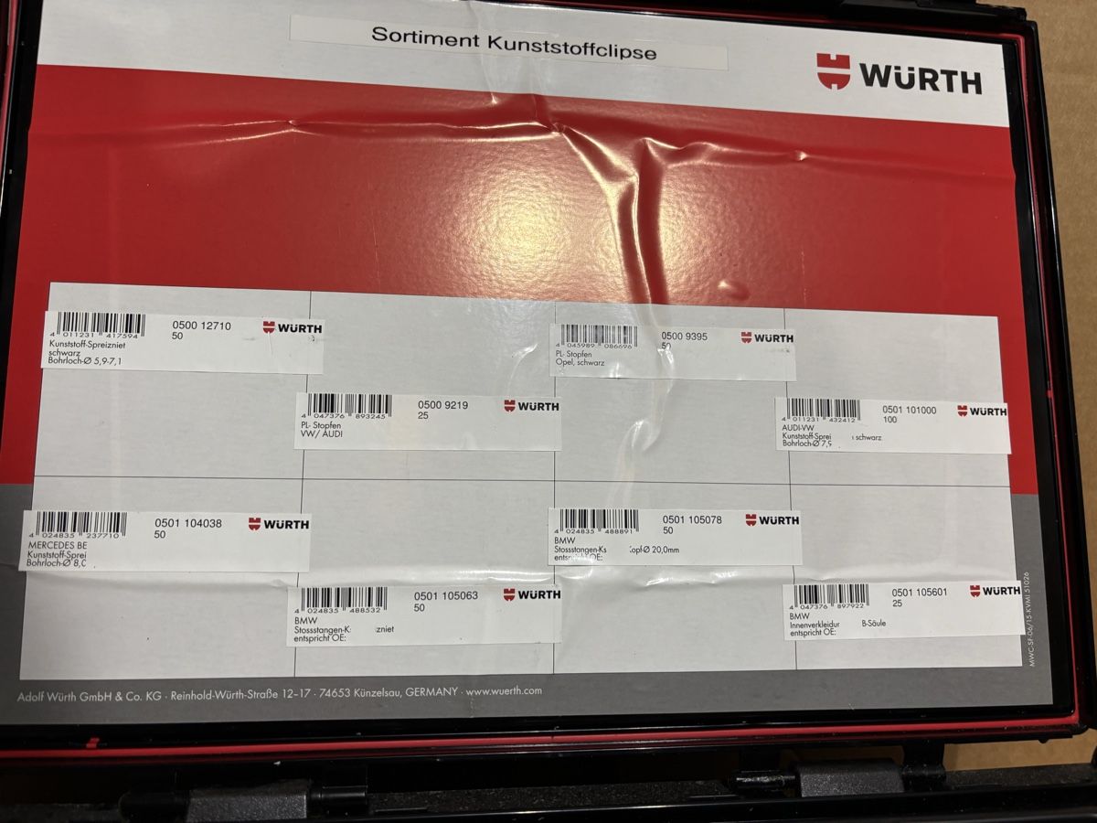 Würth Alle Werkzeuge: Würth Sortiment Kunststoffclipse Koffer gebraucht – Neu (gemäss Beschreibung) aus Hägendorf von Bonafides-SO 2