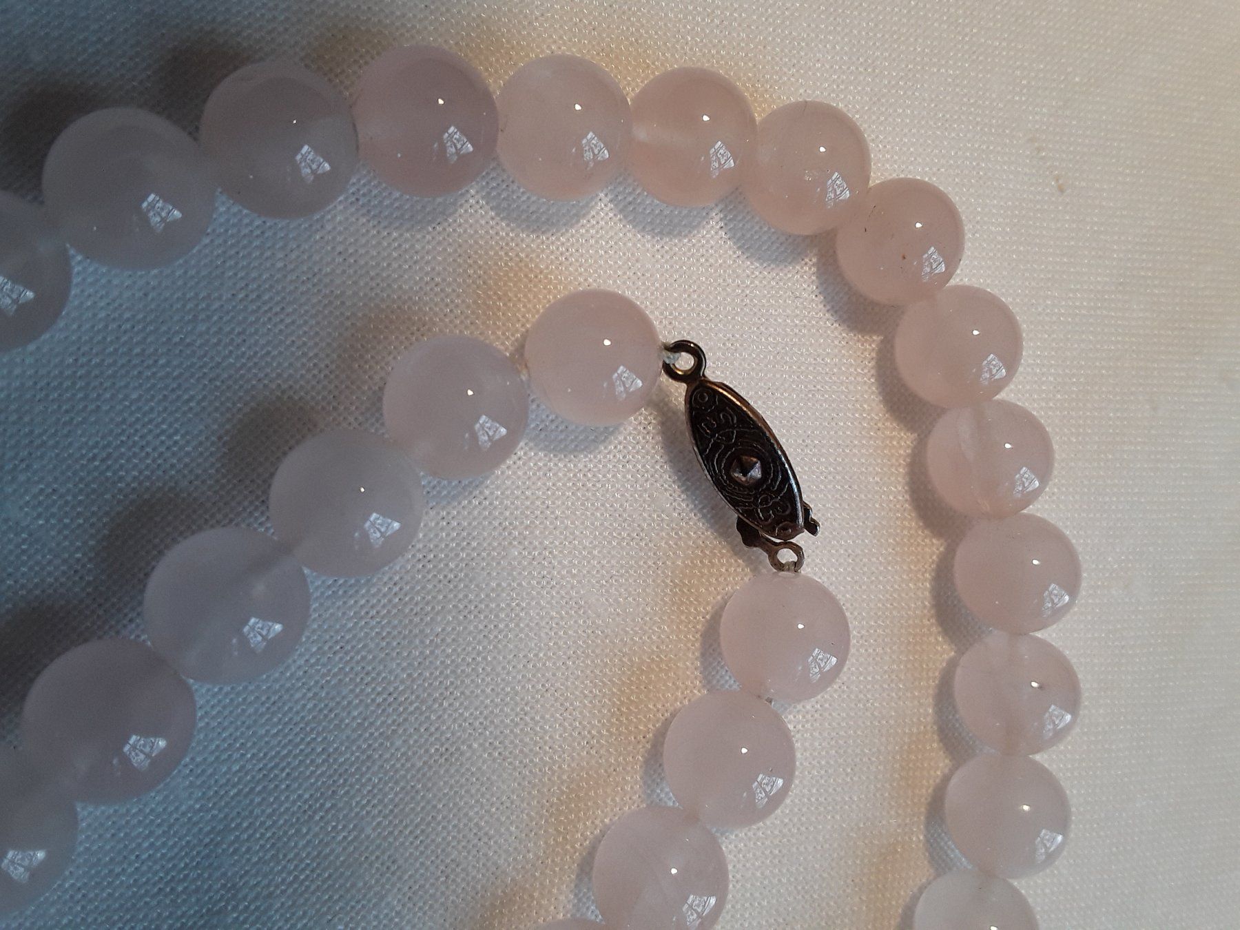 Catenine: Wunderschöne Rosenquarz Halskette/Collier – Usato da Zürich venduto da sanwit 2