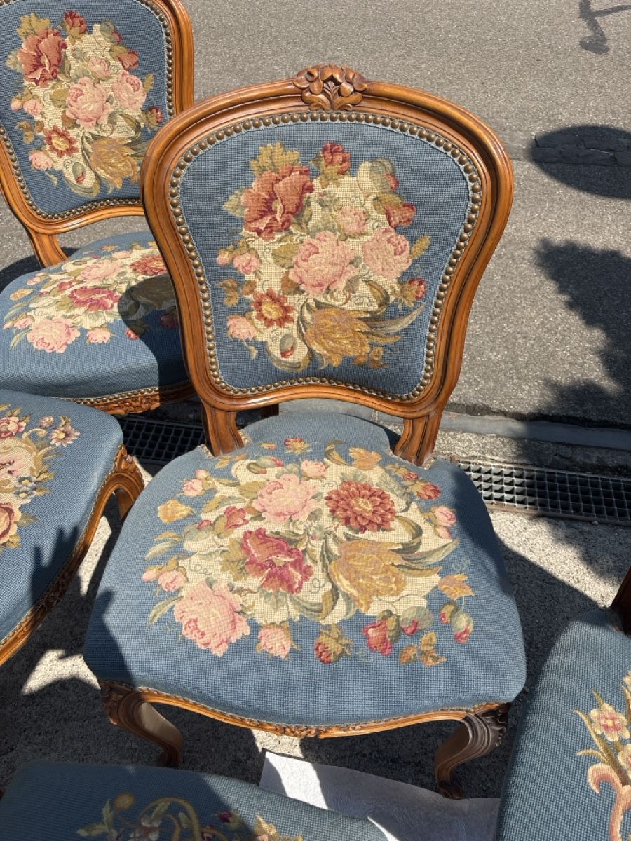 Stühle: Stuhl Set Gobelin Antik – Gebraucht aus Reinach von handyman_gp 2