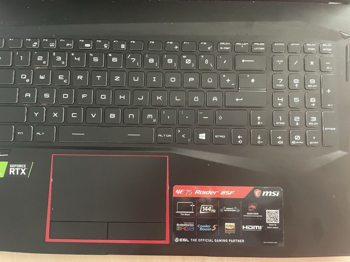 MSI Notebooks: MSI GE75 Raider – Gebraucht aus Baar von Vili7