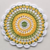 Mandala Gehäkelt 1.Stück Baumwolle 19cm