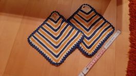 K.. R / Ker) antike handangefertige Topflappen