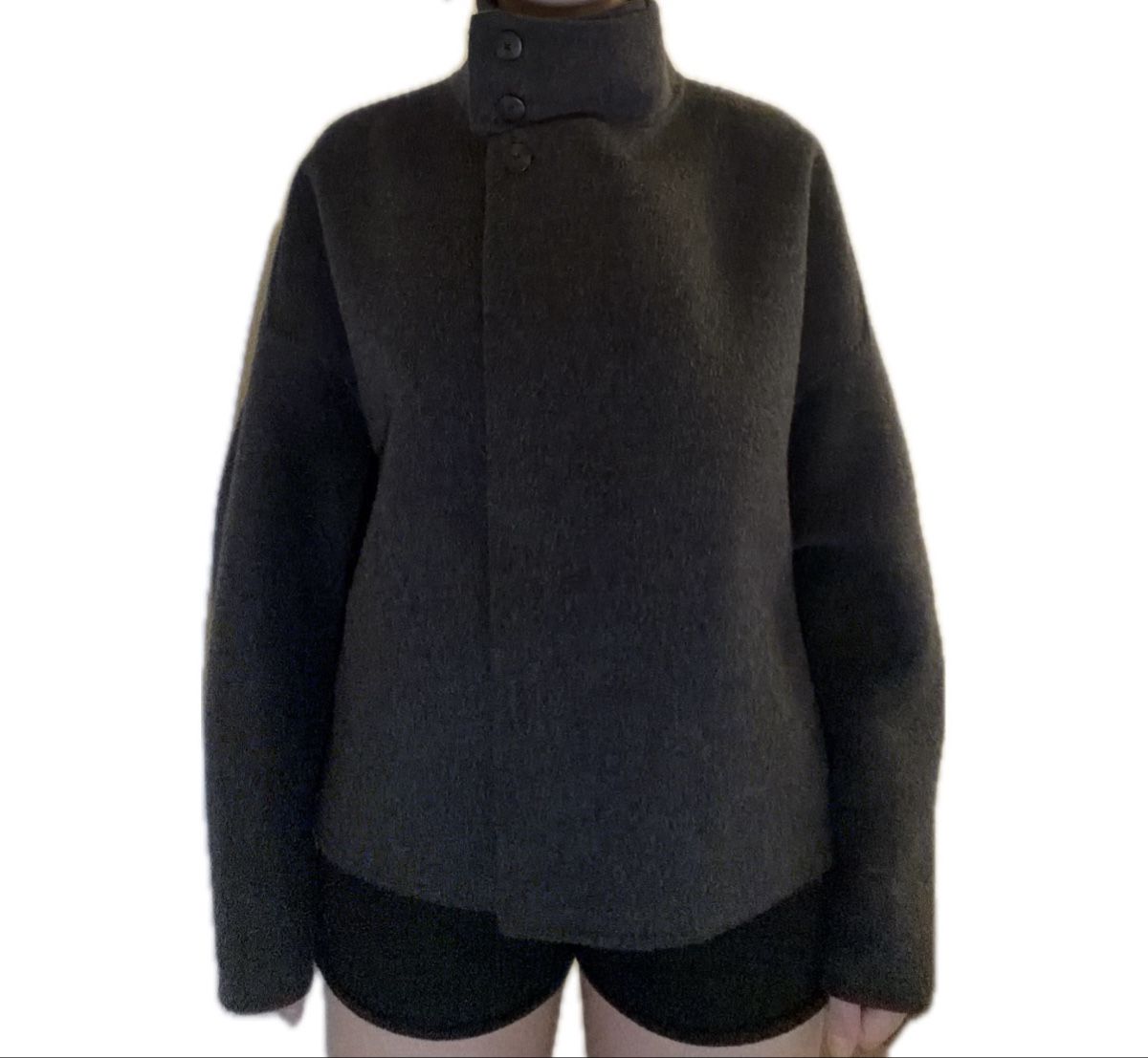 Mango Mäntel: Mango grey Handmade wool coat with high collar  – Neu (gemäss Beschreibung) aus Morges von sof_tlh5 1
