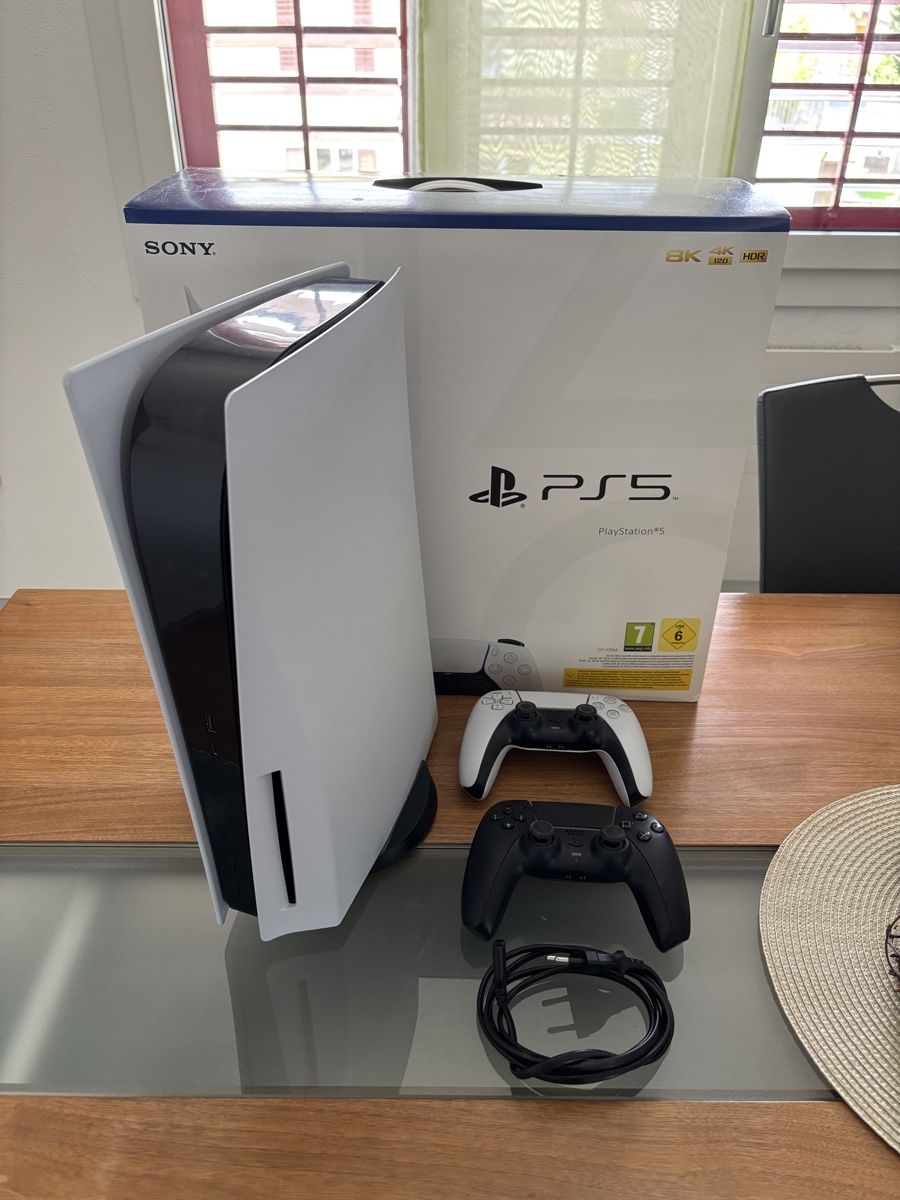 Sony Konsolen: Sony PlayStation 5 Console with 2 Controllers supper zustand – Neu (gemäss Beschreibung) aus Hasle LU von sev_5cnh