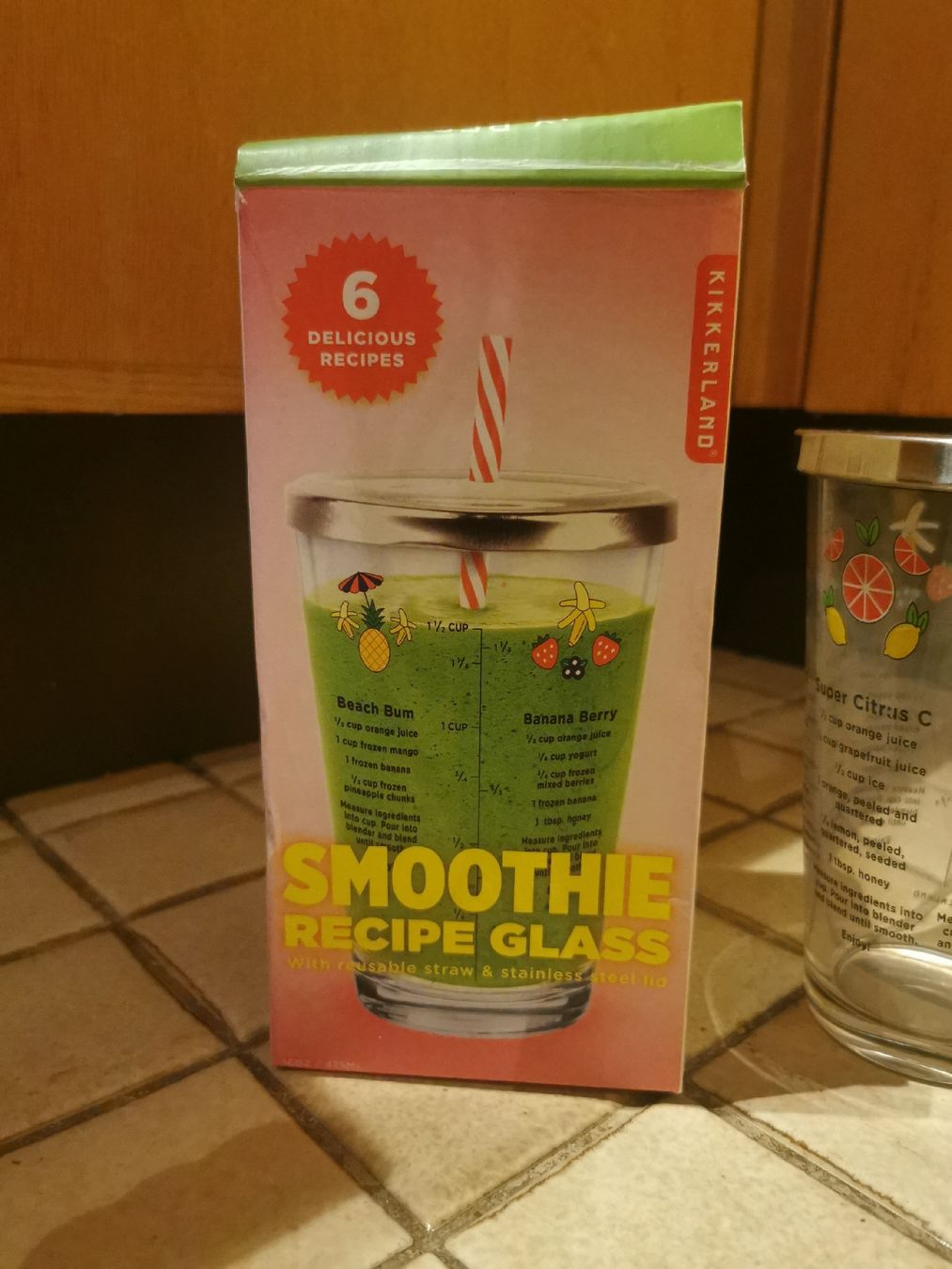 Gläser: Smoothie Glas mit Rezepten und Deckel – Neu und originalverpackt aus Laufen von Daraja 2