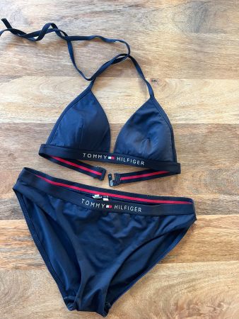 Tommy Hilfiger Navy Blue Bikini Set Size S