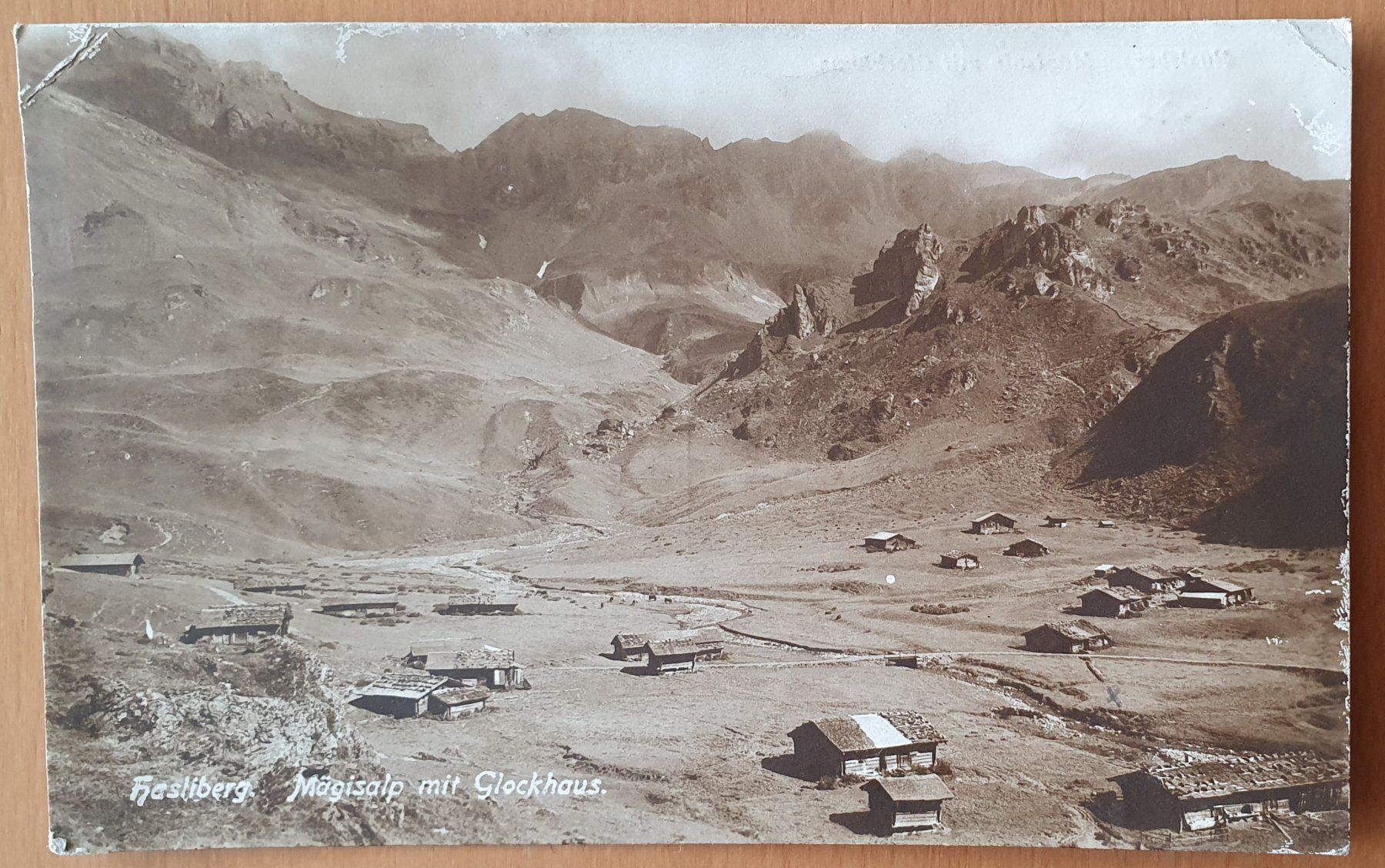Cartoline postali: Hasleberg 1921, Mägisalp mit Glockhaus – Usato da Kreuzlingen venduto da Rschweiz1