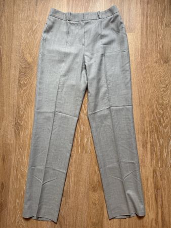 Pantalon classique gris clair laine/soie Aigner, t.38
