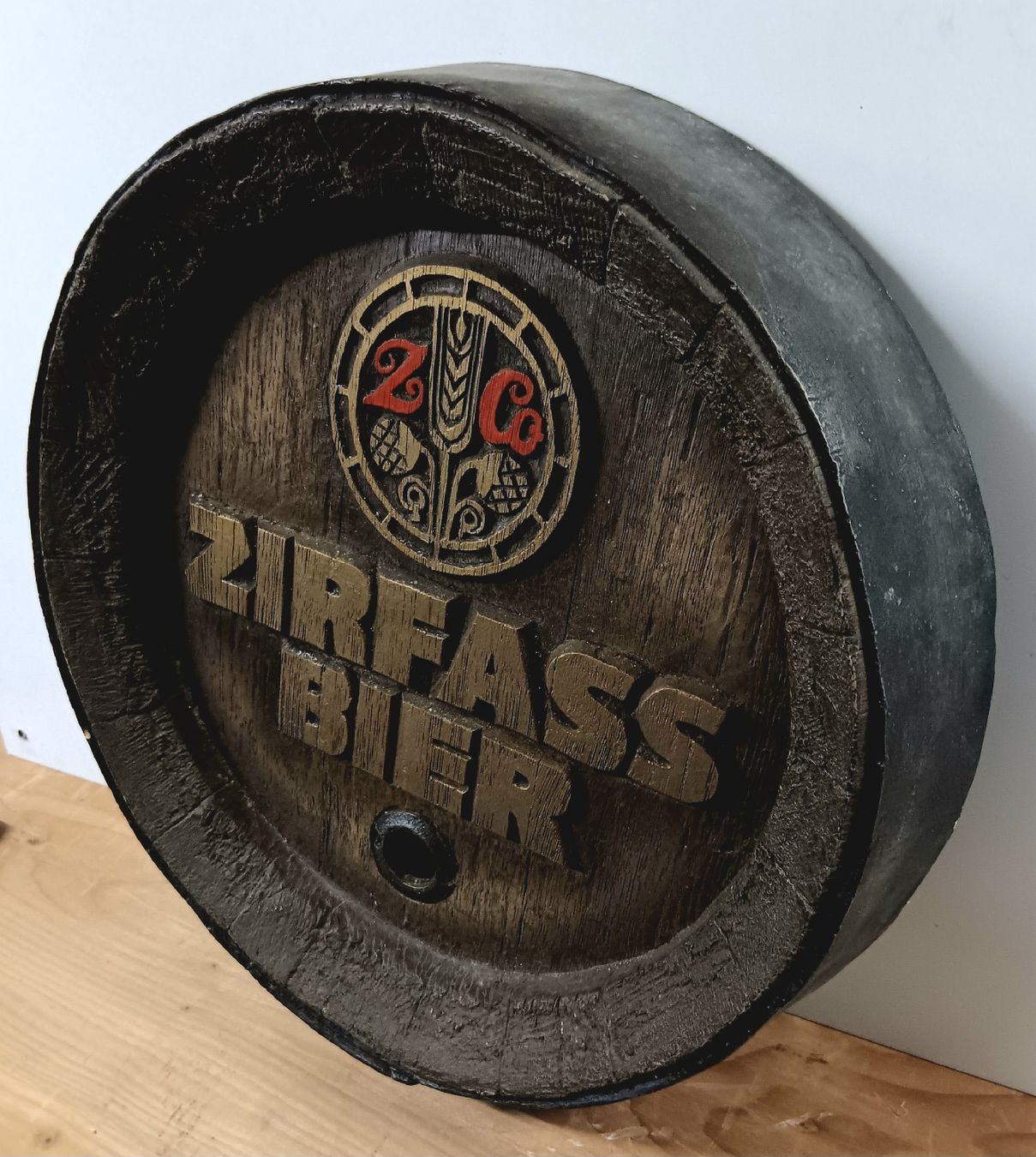 Insegne: Fassboden Bier Brauerei Zirfass Buchs – Usato da Lichtensteig venduto da B-B-Bier 1
