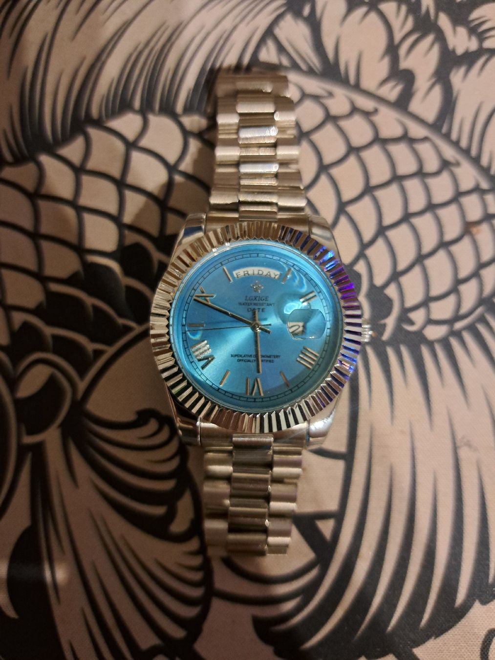 Orologi: Automatik Uhr Unisex Eisblau Daydate – Nuovo e nell'imballaggio originale da Niederglatt ZH venduto da eli_7hvz