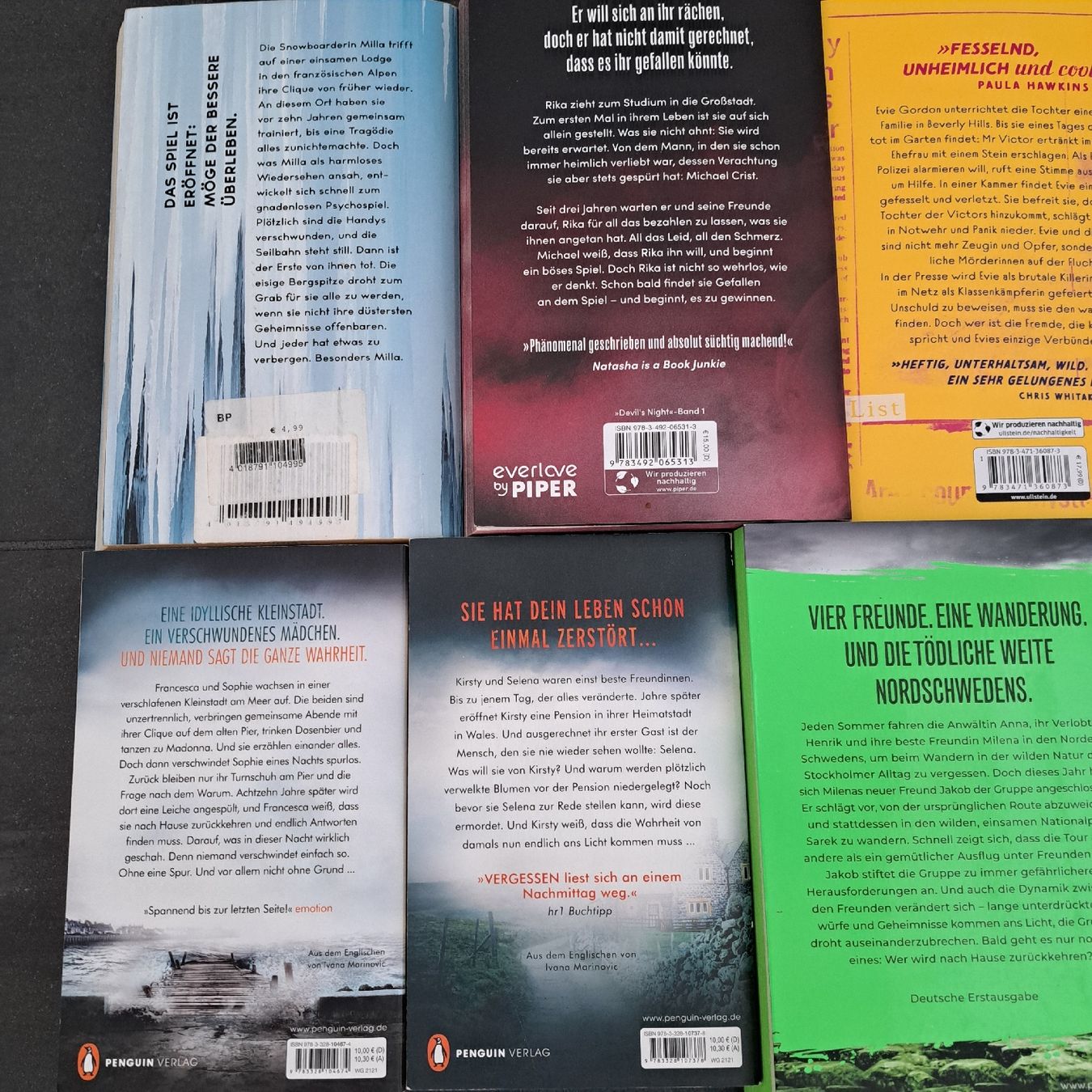 Altro in  Abbigliamento & Accessori: Bücherpaket 9 Bücher Thriller – Usato da Hochdorf venduto da Westin05 4