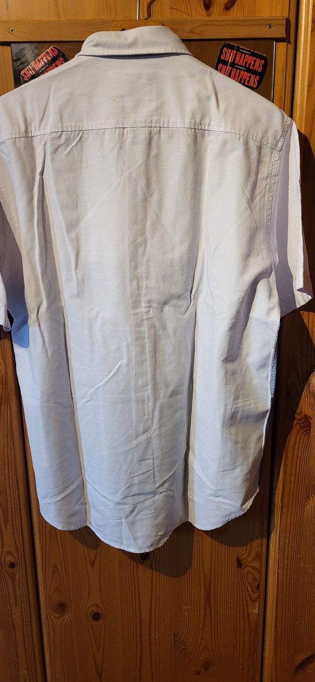 C&A Camicie: Herrenhemd Kurzarm gr L Blauweiss – Usato da Schweizersholz venduto da fuchs06 1
