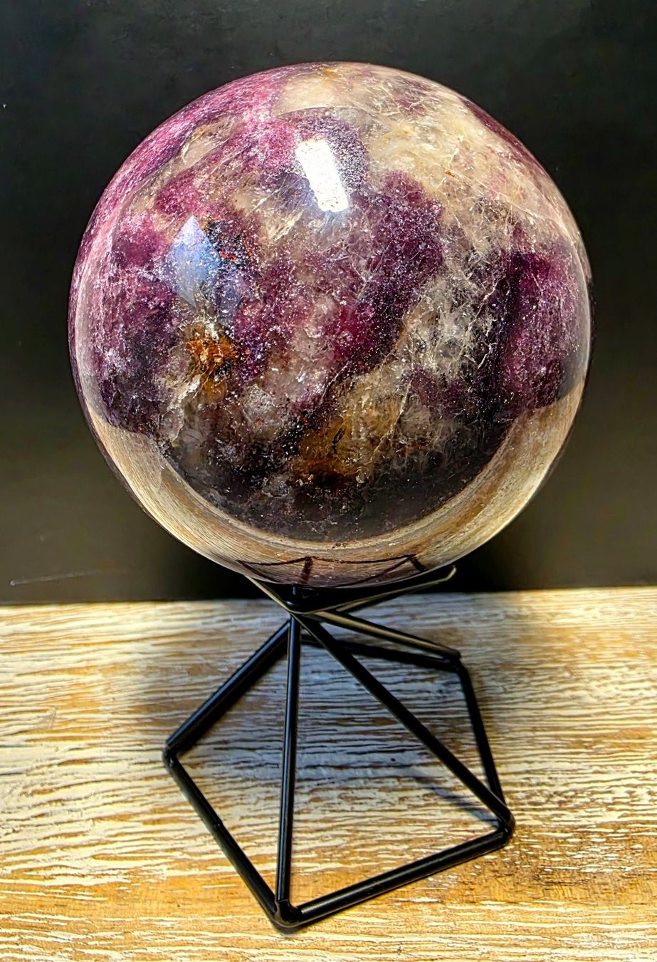 Mineralien & Heilsteine: Lepidolith Kugel 72mm 541g – Neu (gemäss Beschreibung) aus Matzingen von Shay_Crystalz 1