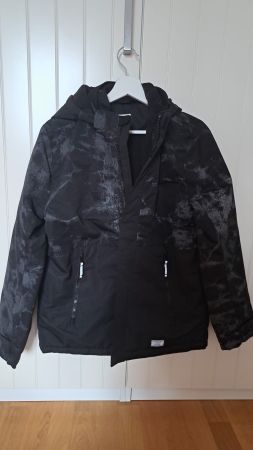 H&M Winterjacke,wasserabweisend,Gr. 164,Schwarz,Top Zustand!