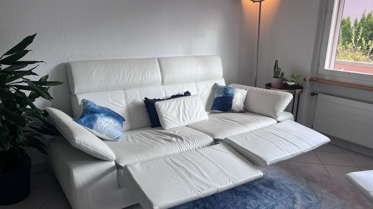 Sofas: Polstergruppe - Weiss - Echtleder – Gebraucht aus Uetendorf von Yves_04 5