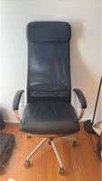 Office chair black mesh high back used condition