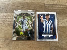 2 Fussball-Cards mit Spielern von Real Sociedad