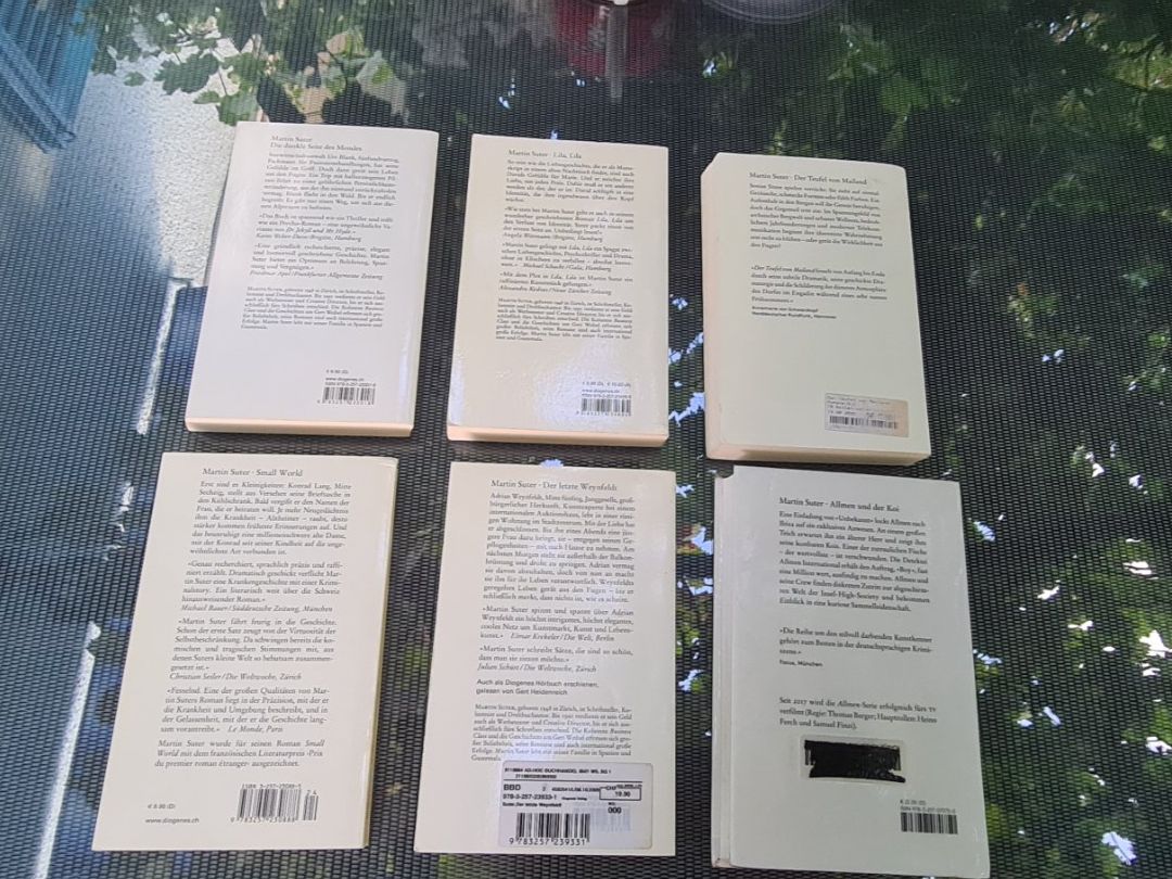 Livres: Martin Suter Romane 4 + 2 – D'occasion à Wettingen par Mahariko 1
