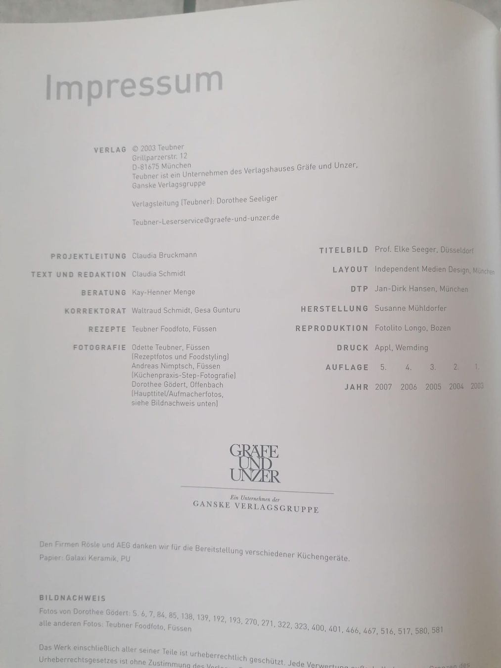 Libri: Das grosse Teubner Kochbuch – Usato da Schönenbuch venduto da sop_n7zd 3