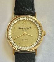 Montre René-Gérard Quartz Dorée Cristal T.M