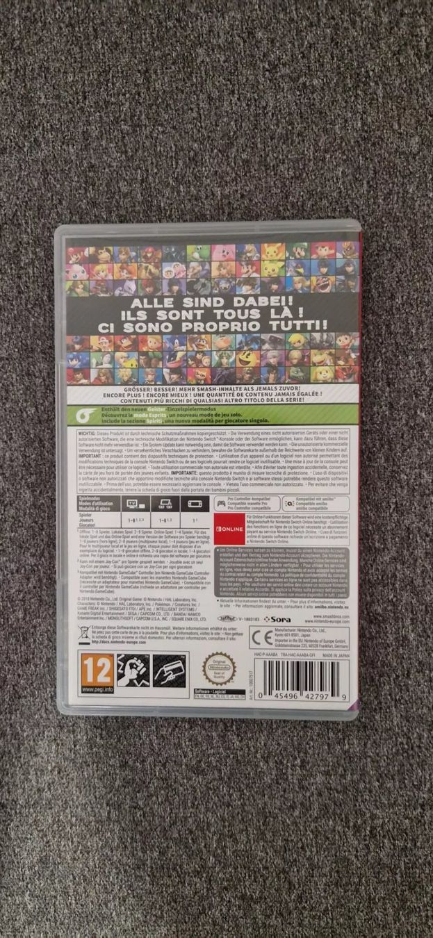 Nintendo Giochi: Super Smash Bros Ultimate pour Switch – Nuovo (secondo la descrizione) da Fleurier venduto da Tortue26 2