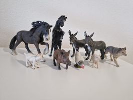 Schleich & Papo Tierfiguren – Bauernhof & Pferde Konvolut