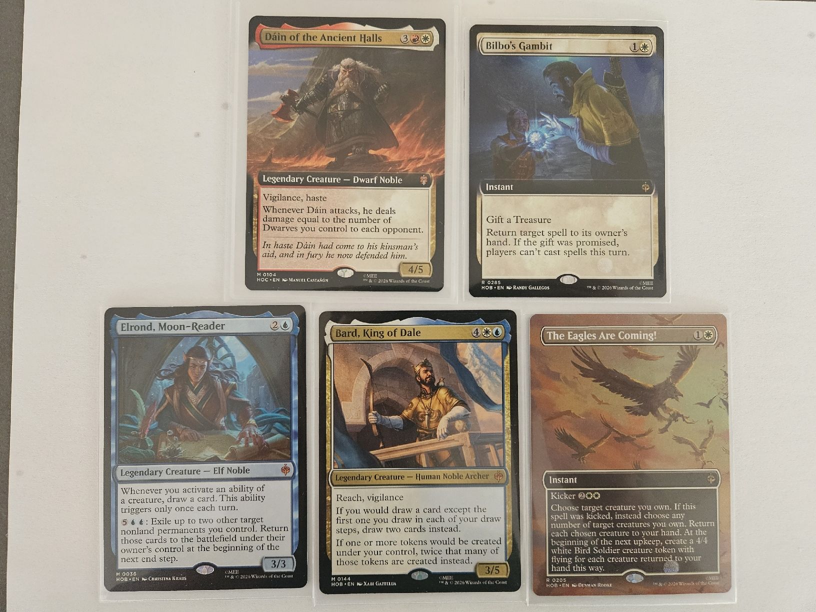 Magic The Gathering Carte collezionabili: Magic the Gathering The Hobbit Karten Set 5 Stk.  – Nuovo (secondo la descrizione) da Spiegel b. Bern venduto da aro_qls8