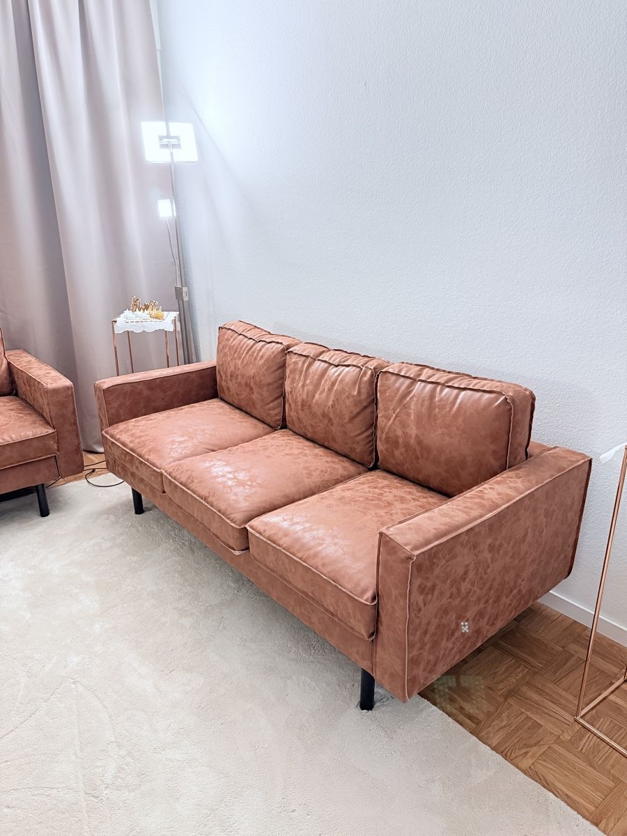 Divani: Neuwertige Lederstyle Sofa – Usato da Männedorf venduto da Astg133 1
