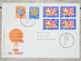CL21 Enveloppe + Timbre Suisse 1964