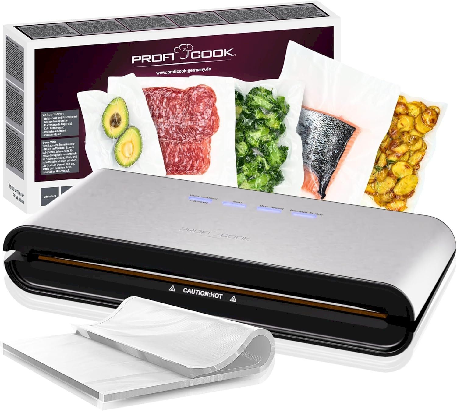 Elettrodomestici da cucina: ProfiCook PC-VK 1080 Vakuumiergerät – Nuovo e nell'imballaggio originale da Bottighofen venduto da zaap