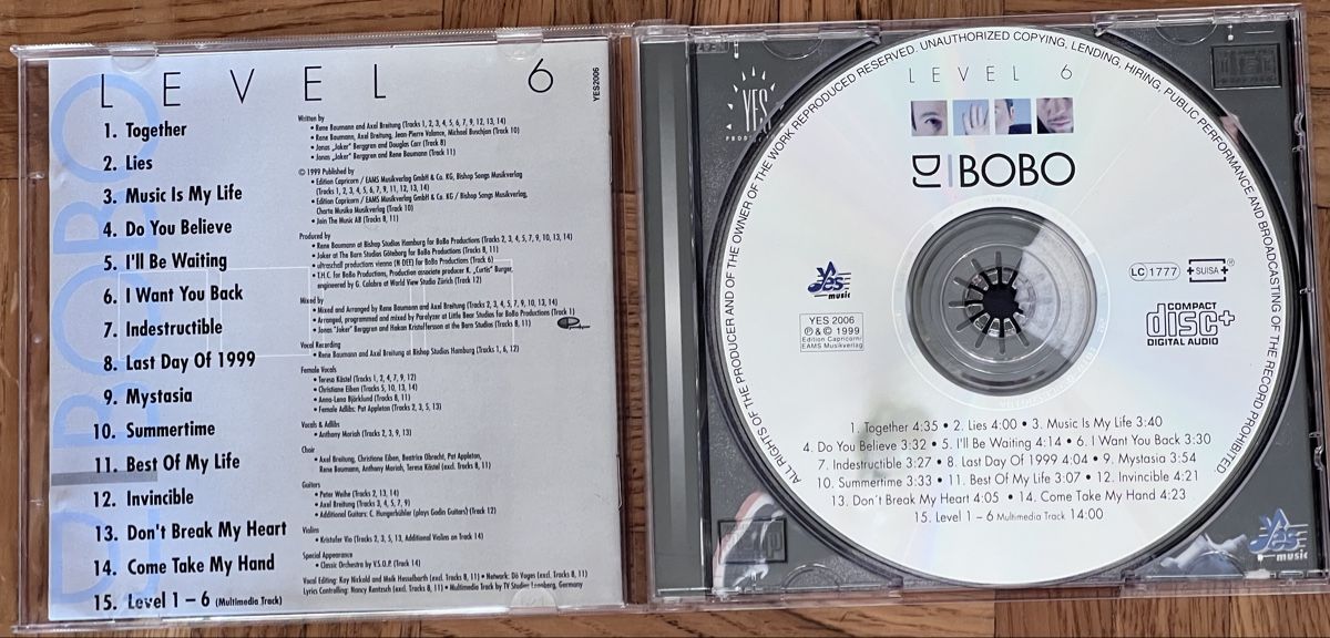 CDs: DJ BoBo Level 6 – Gebraucht aus Dino von ani_ypr9 1