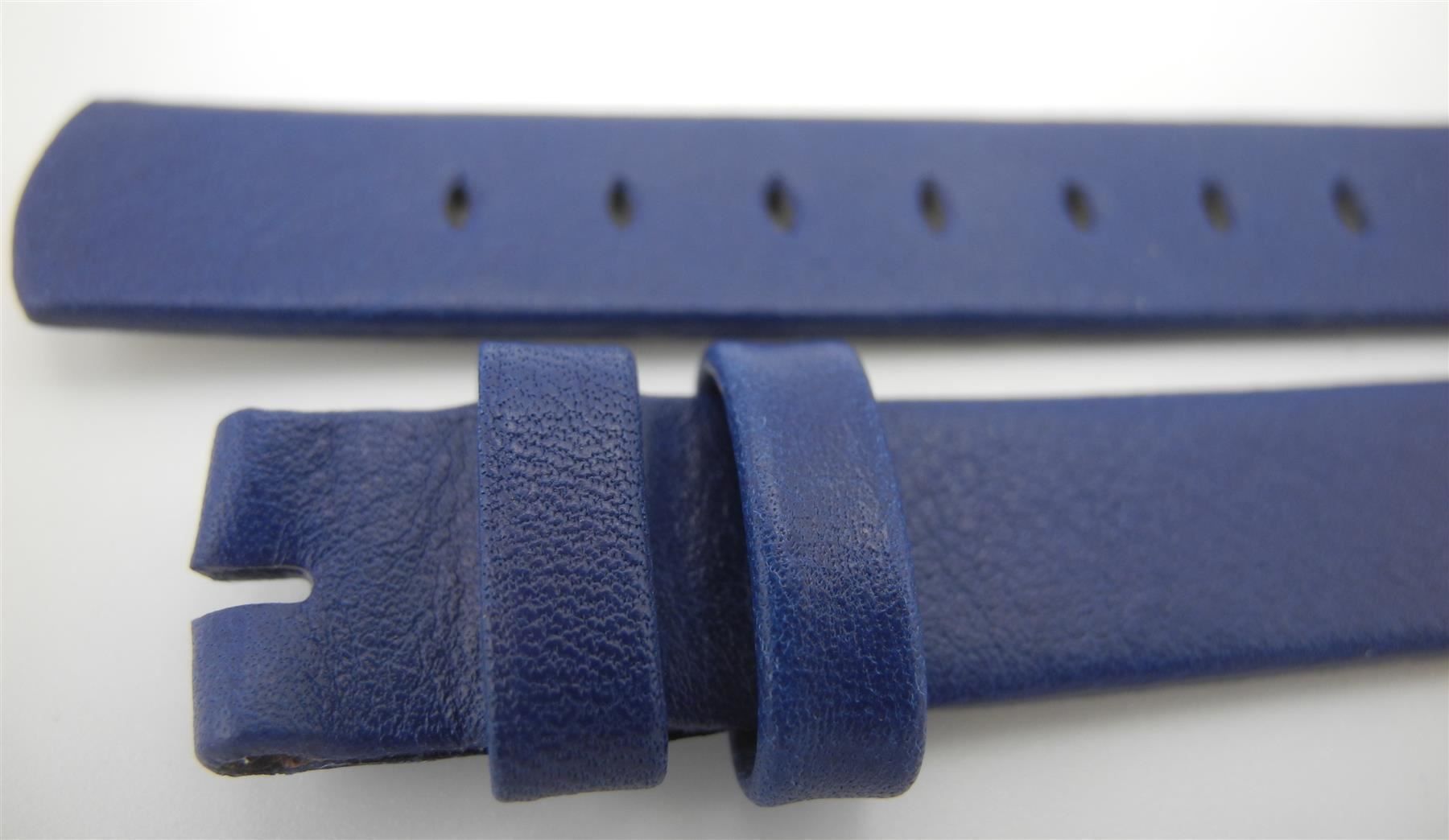 Bracciali & Braccialetti: 12 mm Leder Uhrenarmband blau, Nr. 67a – Nuovo e nell'imballaggio originale da Kottwil venduto da Crazyrolf 2
