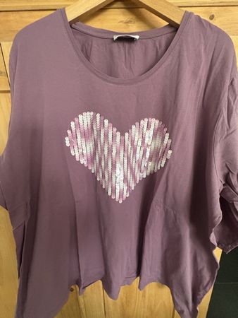 Shirt 3/4 Ärmel - Grösse 54/56 - Ulla Popken