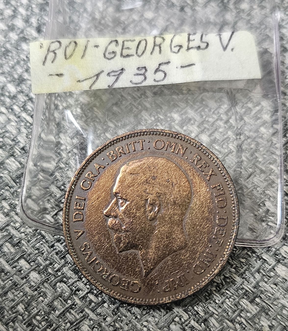 Tutti le monete: ONE PENNY 1935 Roi GEORGES V – Usato da Genève venduto da Fresko01