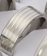 Anelli: Ring Edelstahl silber (61) – Nuovo e nell'imballaggio originale da Langenbruck venduto da Gumsi